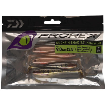 Комплект силиконови примамки DAIWA PROREX DUCKFIN SHAD SET - 9cm/7бр