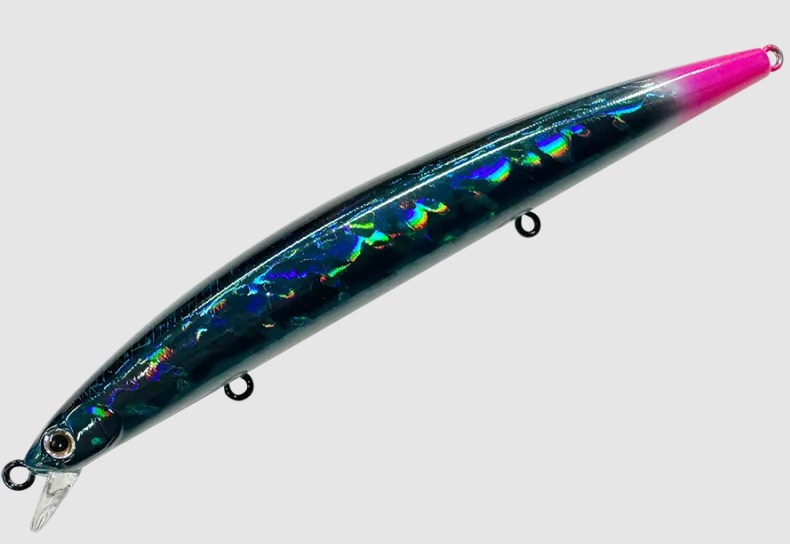 Воблер SMITH HALUCA 165S - 16.5cm / 33.0gr - Sinking с реалистична лъкатушеща акция и система за трансфер на утежнението.