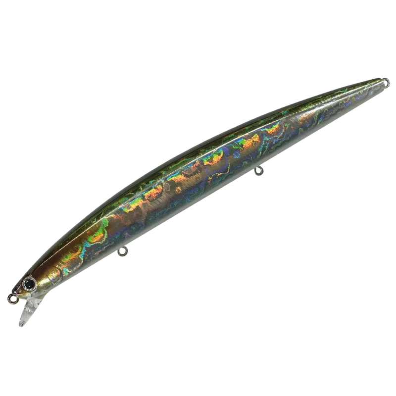 Воблер SMITH HALUCA 165S - 16.5cm / 33.0gr - Sinking в ярки цветове, проектиран за точно и далечно кастинг.