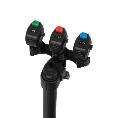 Троен брояч PRESTON Offbox Triple Clicker Counter with three color-coded buttons for accurate counting.