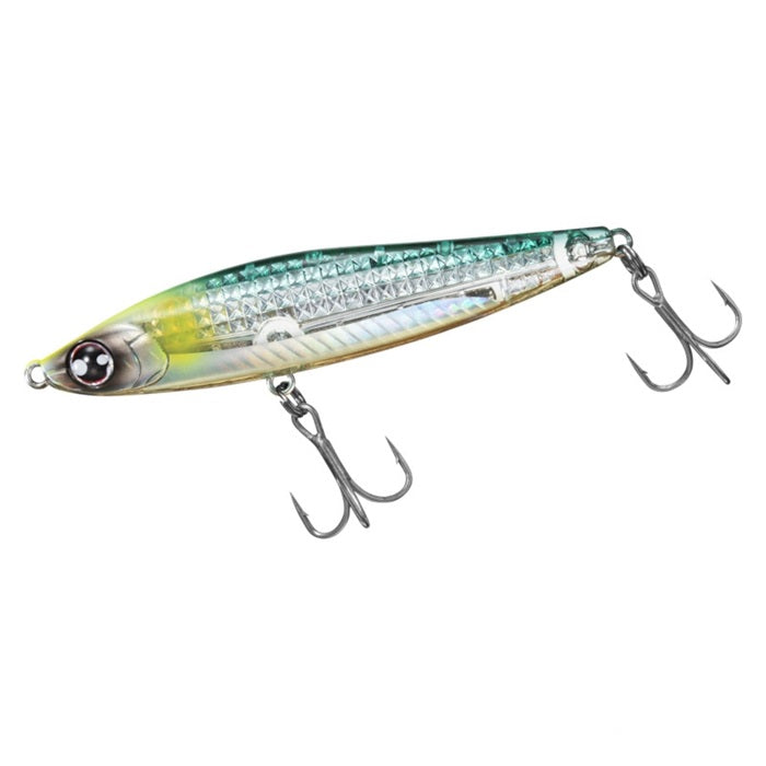 Морски воблер DAIWA Morethan Switch Hitter Laser Impact - Sinking - 8.5cm/20gr - Emerald Ayu с тройни куки.