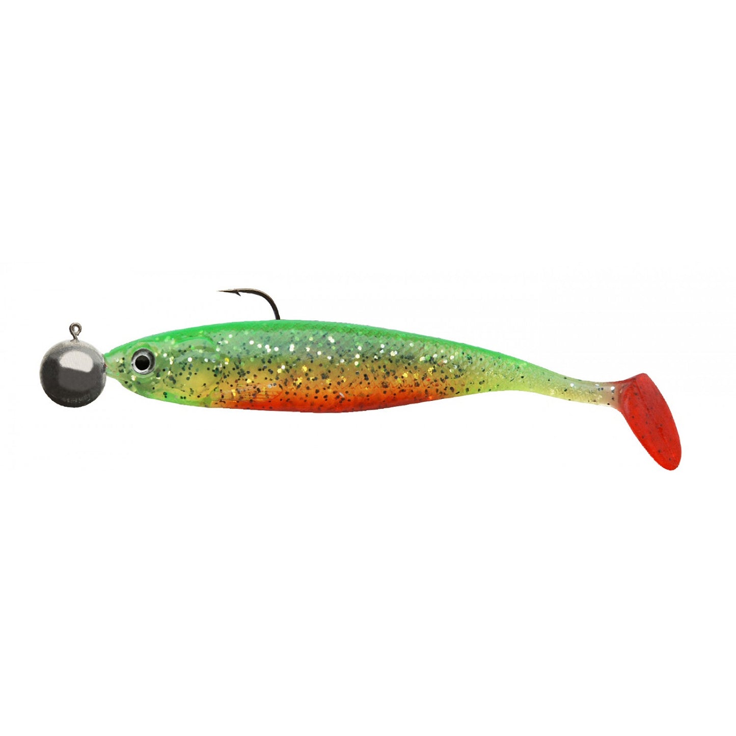 Комплект силиконови примамки с джиг глави - Cormoran ACTION FIN SHAD RTF / 10 см
