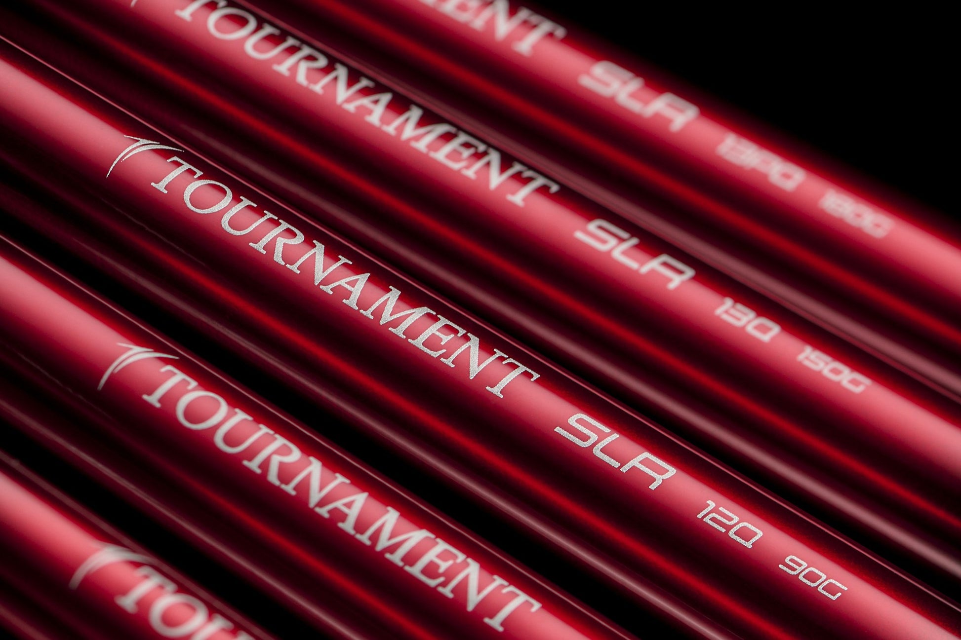 Фидер въдици DAIWA TOURNAMENT SLR - New model 2025 с червени и сребърни детайли.