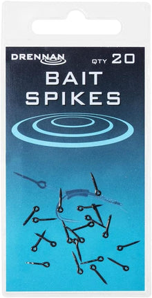 Клинчета DRENNAN Bait Spikes, пакет с 20 черни клинчета за монтиране на примамки за риболов.