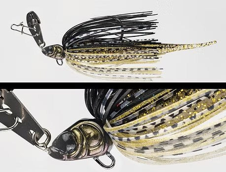 Изкуствена примамка ADUSTA VARIOUS CHATTER - 10gr, Dark Shadow design with black and gold features.