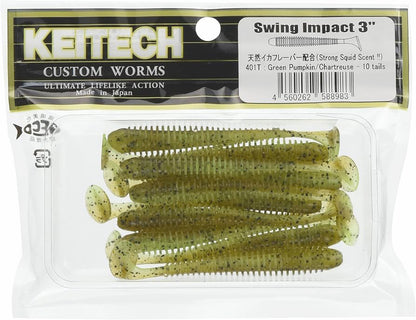 Силиконова примамка KEITECH Swing Impact 3”- 76мм / 10бр в опаковка
