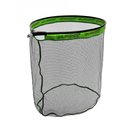 Глава за кеп с гумирана мрежа Formax ELEGANCE METHOD LANDING NET с овален алуминиев ринг и бързосъхнеща мрежа.