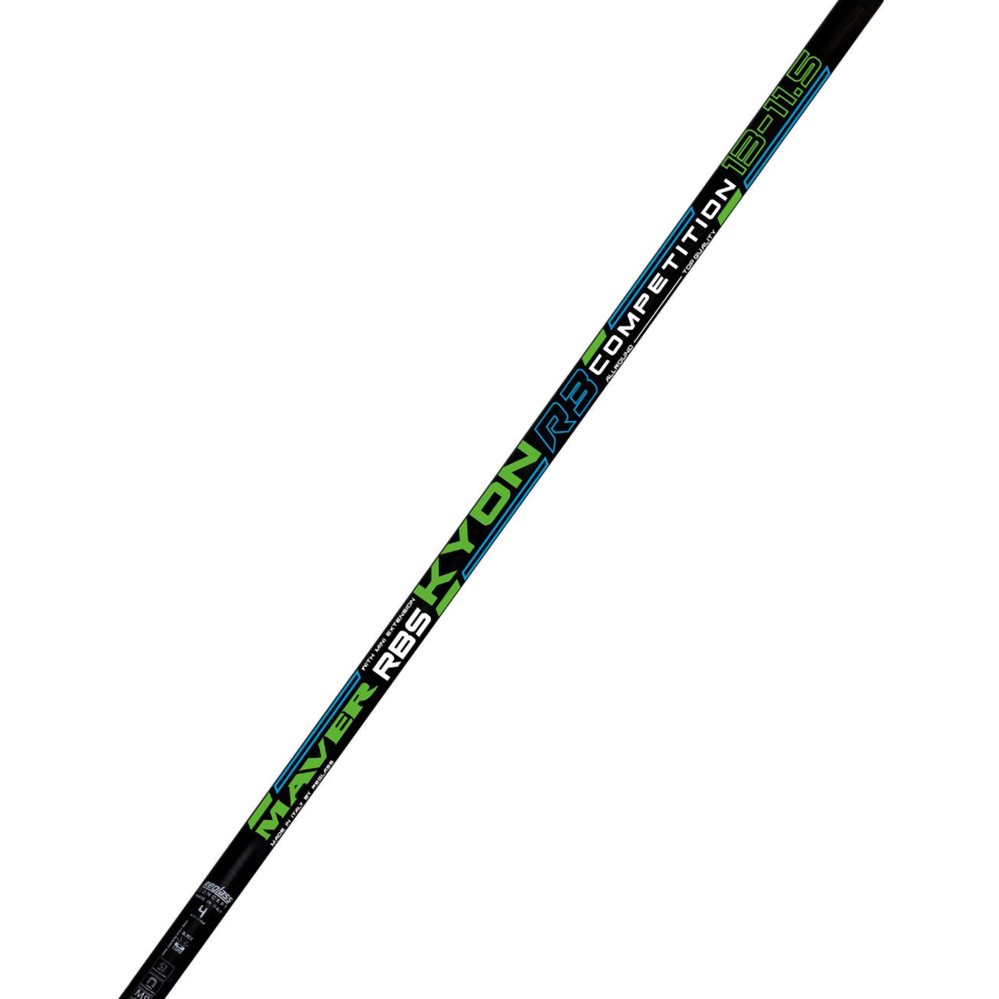 Щека MAVER KYON R3 - 13м: high-performance fishing rod featuring a sleek design and competition specifications.