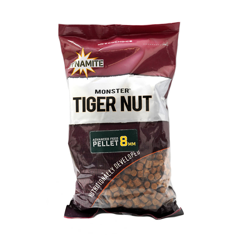Пелети Dynamite Baits Monster Tigernut Pellets - 900gr, 8мм, за риболов и рибарски такъми.