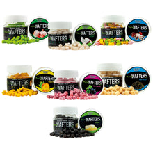 Мини дъмбели MAVER NANO SOFT WAFTERS 3MM in various flavors and colors showcased in jars.