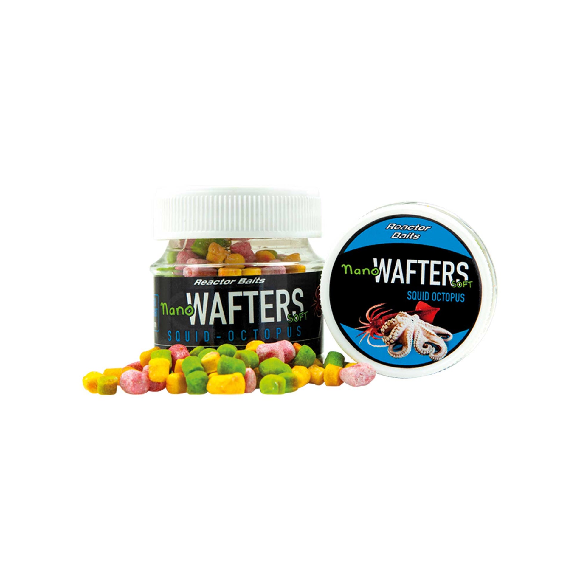 Мини дъмбели MAVER NANO SOFT WAFTERS 3MM in jars, SQUID OCTOPUS flavor.