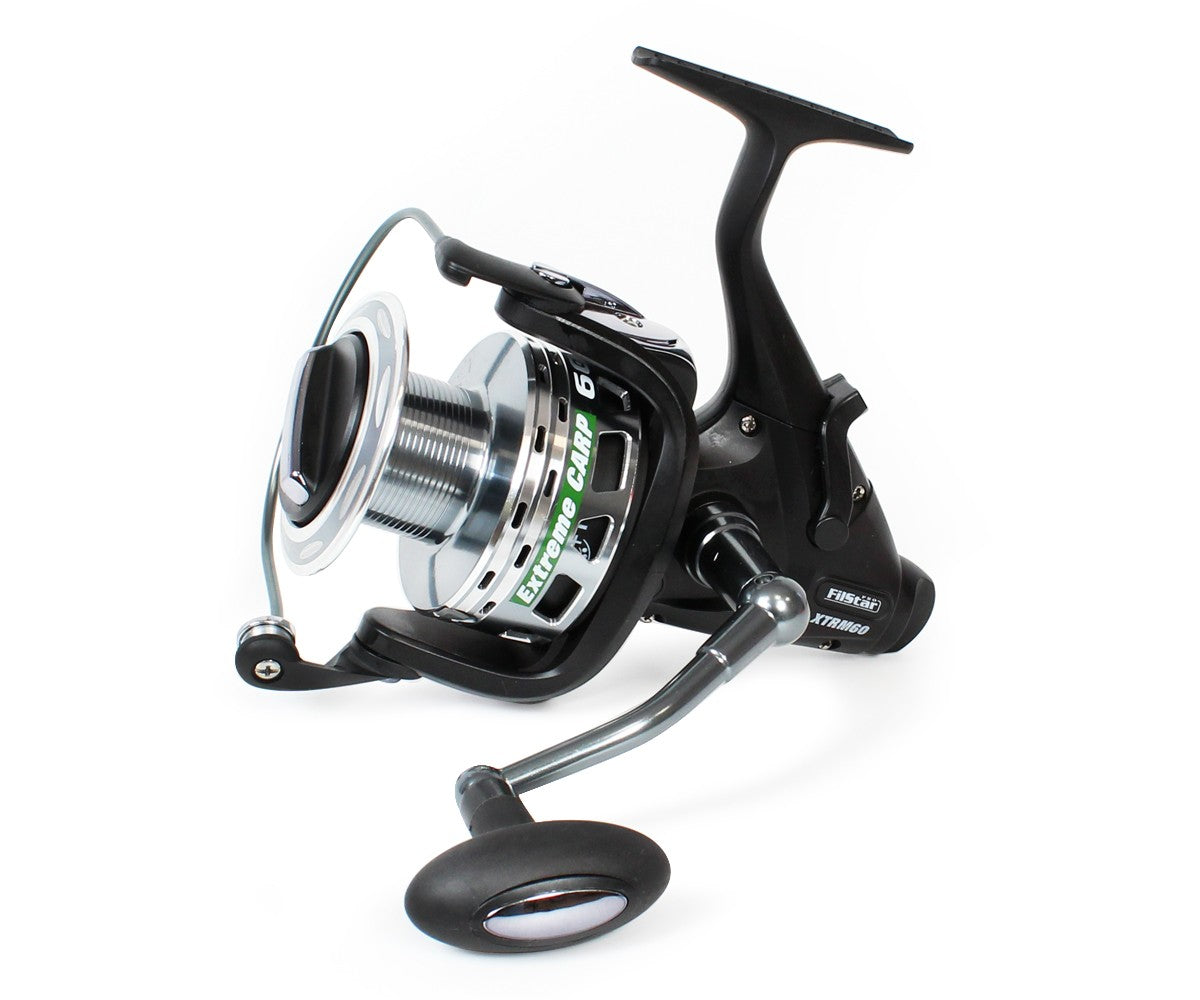 Макара FilStar Extreme Carp Baitrunner с олекотена алуминиева шпула и ергономична дръжка.