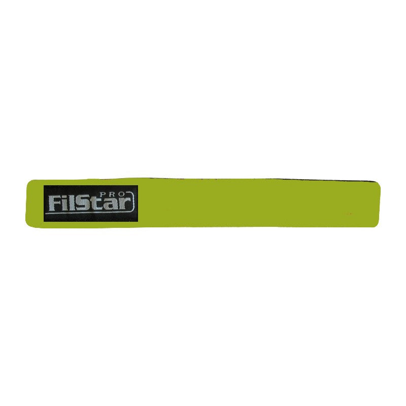 Неопренова лента за пръчки Filstar в сигнално зелено с логото на FilStar.