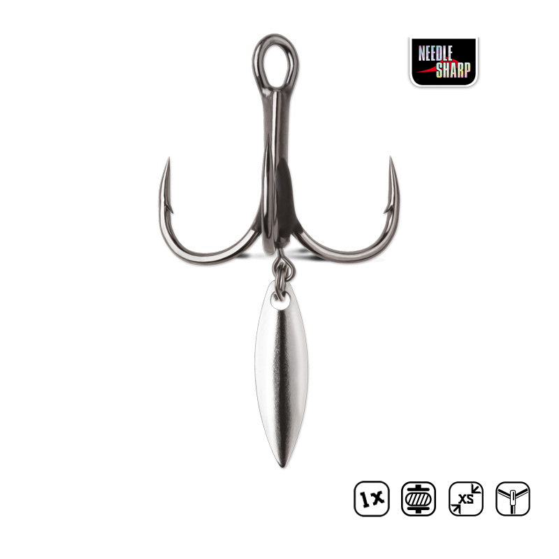 Тройни куки с листо VMC 7548 BD Bladed Hybrid Treble - 2 бр.