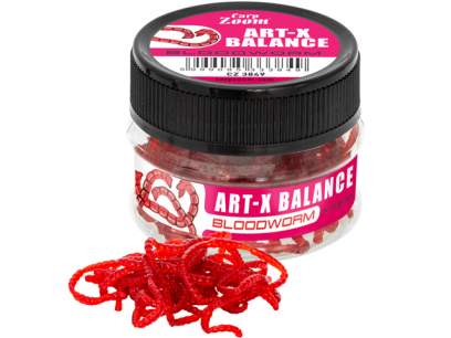 CZ ART-X BALANCE BLOODWORM CZ3849 artificial worms in jar, mimicking live worms for fishing.