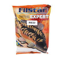 Захранка Filstar Експерт Толстолоб - 1kg, атрактивна червена захранка с плодов аромат за риболов.