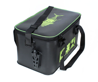 Водоустойчива чанта FilStar Tackle Code EVA Safe 45 за риболов с допълнителна тарелка и гнезда за въдици.