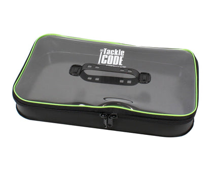 Водоустойчива чанта FilStar Tackle Code EVA Safe 45 с прозрачен капак и зипер за защита на риболовни принадлежности.
