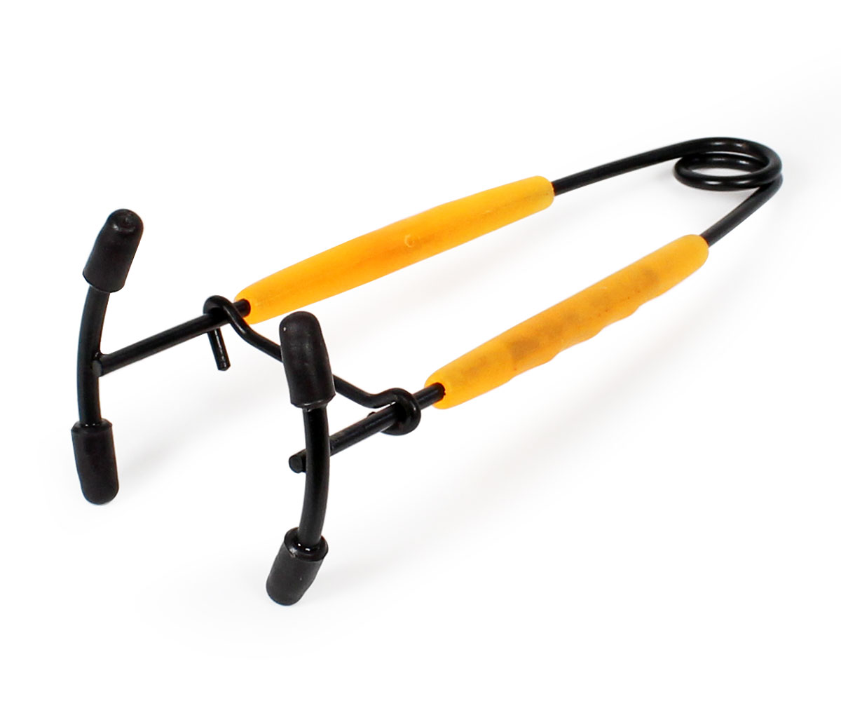 Скоба за щука FILSTAR Pike Gag No 3 Soft Grip - 18см с оранжеви гумирани дръжки и метална конструкция.