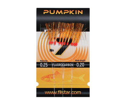 Filstar Sabiki Pumpkin - Orange rig