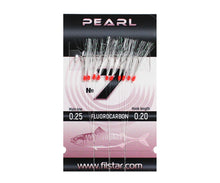 ЧЕПАРЕ FILSTAR SABIKI PEARL - WHITE с 10 куки, флуорокарбон и червени мъниста, идеален за морски риболов