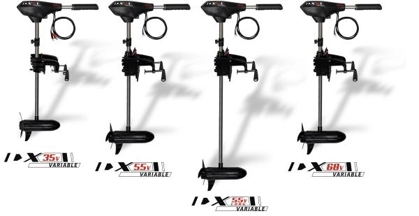 Електрически двигател RHINO DX35V ELECTRIC OUTBOARD MOTOR 104cm, варианти на извънбордови мотори с различна мощност.