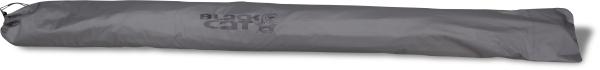 Чадър с колчета BLACK CAT Extreme Oval Umbrella в защитен калъф, идеален за транспорт и съхранение.