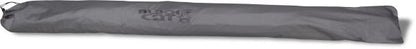 Чадър с колчета BLACK CAT Extreme Oval Umbrella в защитен калъф, идеален за транспорт и съхранение.