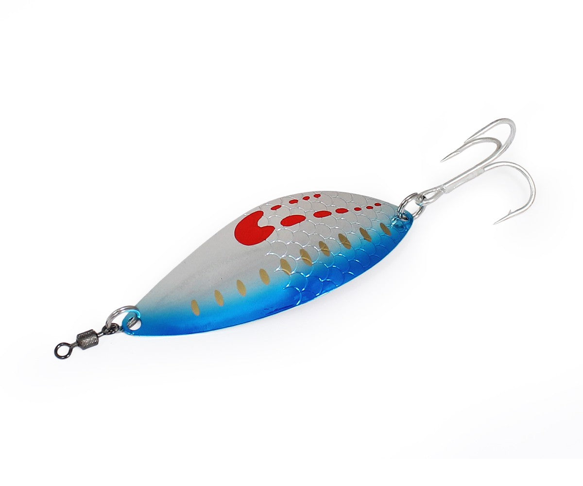 Клатушка Sea Buzz Piker Light 10gr с цветна повърхност и кука за риболов на сом, щука и трофеен костур.