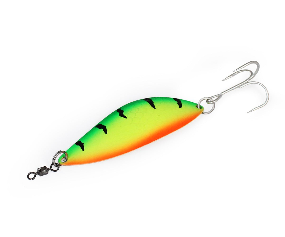 Клатушка Sea Buzz Piker Light 10gr с оранжево-зелена окраска, предназначена за риболов на сом, щука и трофеен костур.