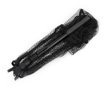 Кеп Filstar Nero Rubber Triangle Landing Net, сгъваем с гумена мрежа и телескопична дръжка за лесно съхранение.