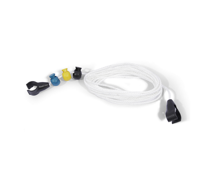 Kолчета за дистанция Avid Carp SCREW POINT YARD STICKS with colorful clips and white rope for precise measuring.