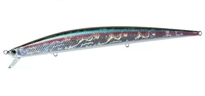 Воблер Duo Tide Minnow Slim Flyer 140 - 14.0cm/21.0gr - Sinking in silver color with blue-green reflections.