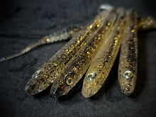 Силиконови примамки ADUSTA LANCETIC - 11.0cm/3.0gr (8 броя в опаковка) - различни примамки с блестящи детайли