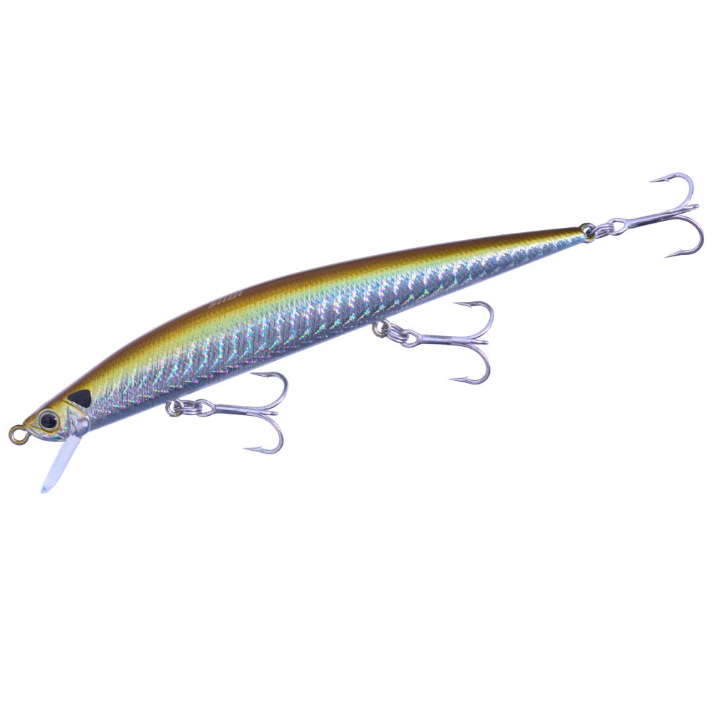 Воблер Duo Tide Minnow Slim 120 - 12.0cm/13.0gr - Floating in AFA0006 color, featuring realistic scales and multiple hooks.