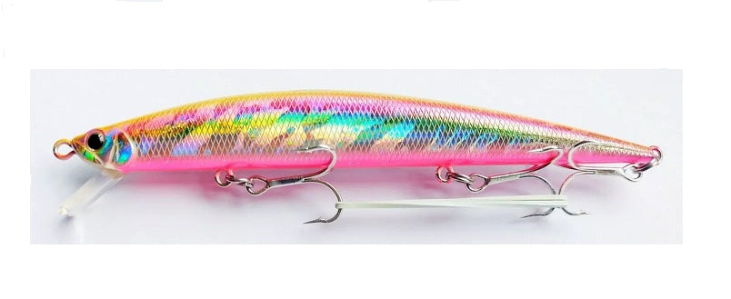 Воблер Duo Tide Minnow Slim 120 - 12.0cm/13.0gr - Floating, розовый цвет, стильный и привлекающий внимание.