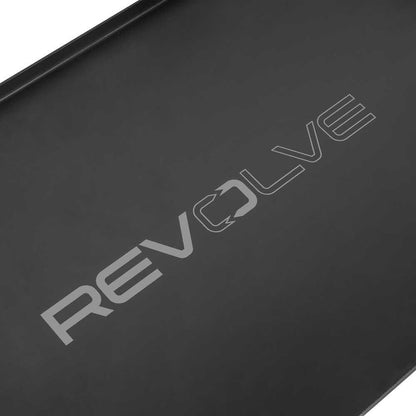 Лого на Масичка AVID CARP Revolve Bivvy Table с висококачествен ситопечат на черен фон.