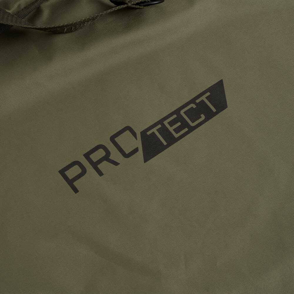 Логото на PRO-TECT върху карп сак - AVID PRO-TECT FLOTATION SLING, предназначен за безопасно съхранение на риба.