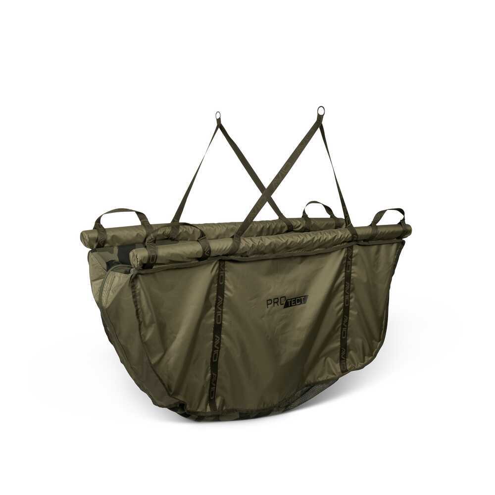 Карп сак - AVID PRO-TECT FLOTATION SLING, удобен и безопасен за съхранение на улов, изработен от издръжливи материали.