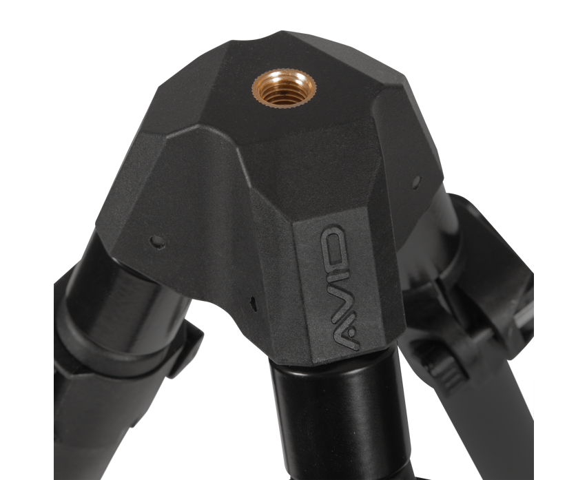 Трипод за мерене AVID PRO-Tect Deluxe Tripod - детайл от основата с регулатор за безопасно позициониране.