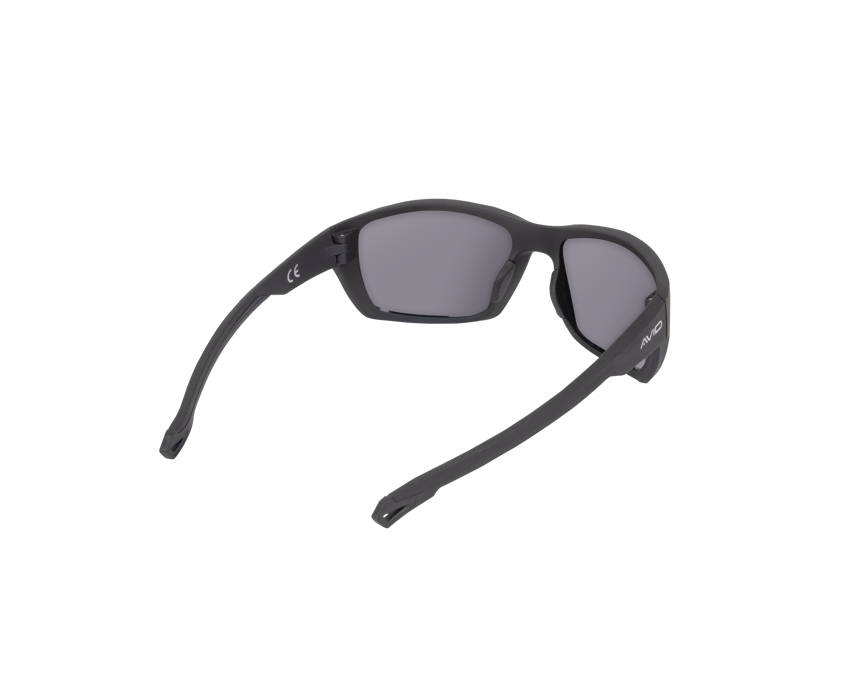 Поляризирани слънчеви очила AVID CARP SeeThru OptiWrap Grey Lens с поляризирани сиви лещи и обгръщащ дизайн.