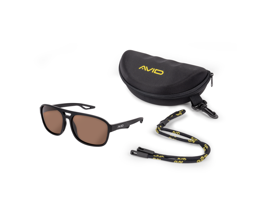 Поляризирани слънчеви очила AVID CARP SeeThru AV Classic Polarised Sunglasses с калъф и връзка