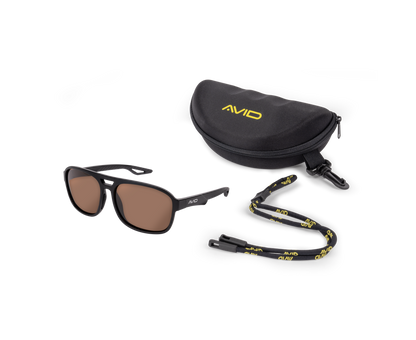 Поляризирани слънчеви очила AVID CARP SeeThru AV Classic Polarised Sunglasses с калъф и връзка
