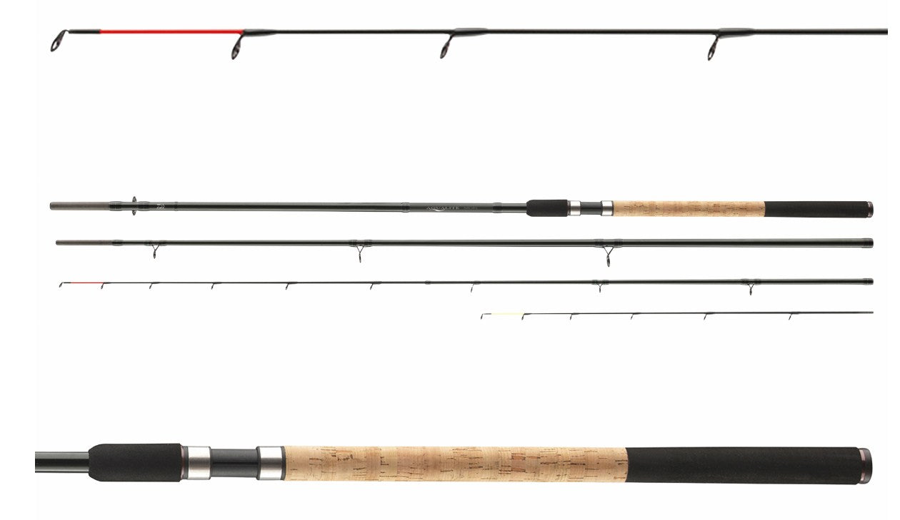 Фидер въдица Daiwa 22 AQUALITE FEEDER - 3.60m/120gr в различни ъгли и детайли.