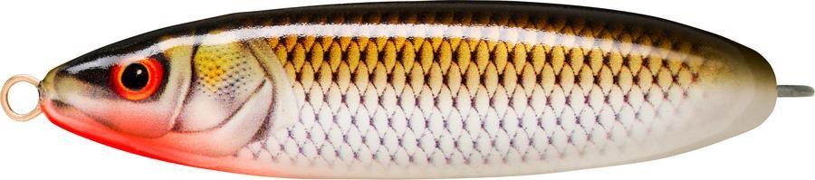 Клатушка Rapala Minnow Spoon 8cm/16gr - ATRO с реалистичен дизайн, подходяща за щука в плитки води.