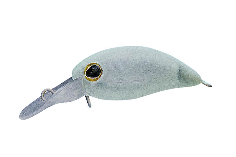 Воблер Jackall Chibi PaniCra DR - 2.5cm/1.4gr, модель 756 KAMI GREEN GL, изображение на белом фоне.