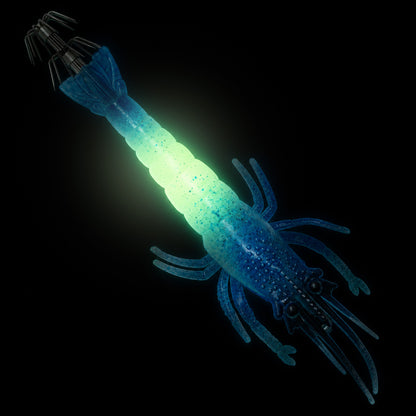 Силиконовая флуоресцентная креветка Hikaru Glowing Squid Jig - 10.5cm
