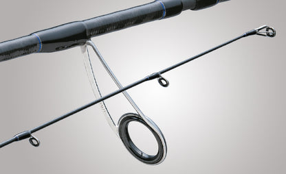 Light Jigging морски спининг въдици Valleyhill BLUE VISTA BVS - 1.91m - 60/80gr, детайл на водач и ствол.