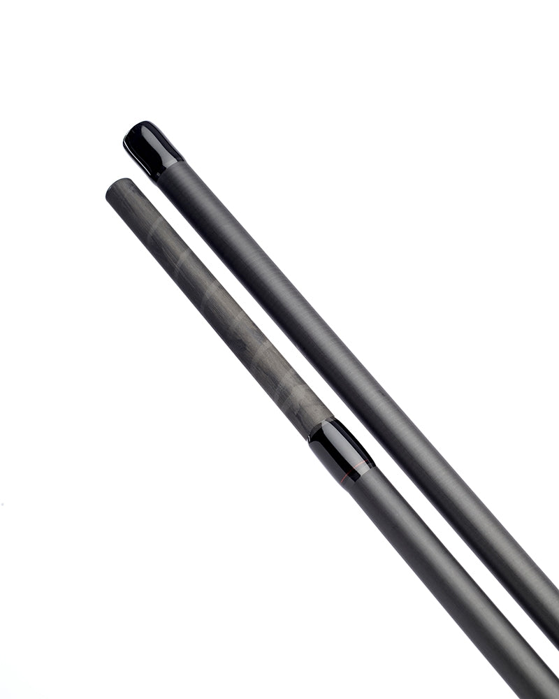 Шаранджийска въдица DAIWA BLACK WIDOW XT CARP - 12ft/3.65m/3.5LB (2 части) - детайлна снимка на частите на въдицата.