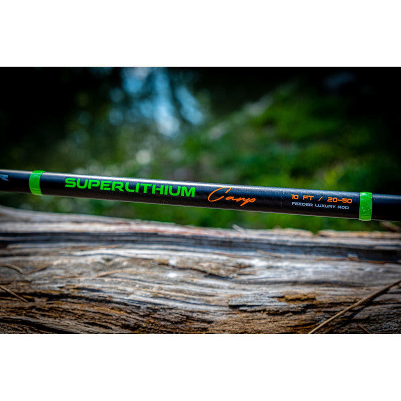 Фидер въдица MAVER SUPERLITHIUM FEEDER CARP 10FT - 3.00M/20-50G on a wooden surface.